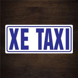 [PHẢN QUANG] Miếng decal XE TAXI tem phù hiệu chữ cắt vi tính có màng bảo vệ dán ô tô taxi sm(SL : X1 = 1 Tem ) 3