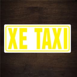 [PHẢN QUANG] Miếng decal XE TAXI tem phù hiệu chữ cắt vi tính có màng bảo vệ dán ô tô taxi sm(SL : X1 = 1 Tem ) 4