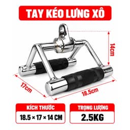 Tay cầm kéo cáp tập gym, Dây thừng kéo xô/ Hàng nhập khẩu -Thế Giới GYM 9