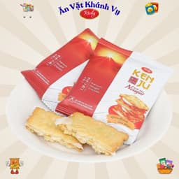 Bánh Quy Kenju Richy Vị Rau Củ Túi 192g , Vị Kem Dẻo Túi 186g - HÀNG CHÍNH HÃNG 5