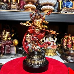 Tượng thần A-tu-la {  thần Asura 3 đầu 6 tay) in 3D . cao 21 cm 2
