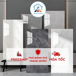 ( Bộ 50 Tấm) Xốp Dán Tường PVC Giả Đá Bóng cao cấp 30x60cm có keo sẵn, chống thấm, cách nhiệt 1