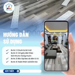 ( Bộ 10Tấm) SÀN NHỰA GIẢ GỖ 91cm x15cm có keo sẵn bóc dán, chống nước HCM 9