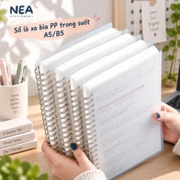 Sổ lò xo A5 gọn nhẹ — notebook bàn học văn phòng ghi chép mỗi ngày 6