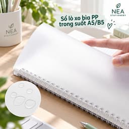 Sổ lò xo A5 gọn nhẹ — notebook bàn học văn phòng ghi chép mỗi ngày 8