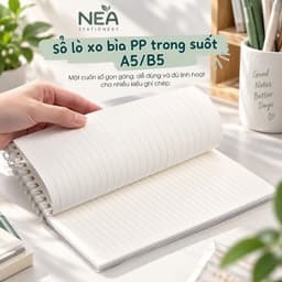 Sổ lò xo A5 gọn nhẹ — notebook bàn học văn phòng ghi chép mỗi ngày 9