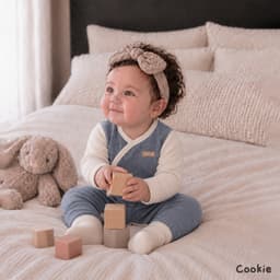 Bộ Sơ Sinh COOKIE, Bộ Sơ Sinh Cài Lệch MIni Waffle Cho Bé Từ 0 Đến 9 Tháng 2026 4
