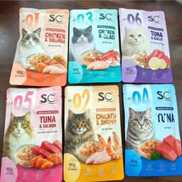 [Combo 24/48 Gói] Pate SC Premium 80g Cho Mèo 6 Vị Gà, Cá Ngừ, Hải Sản – Thức Ăn Ướt Bổ Sung Dinh Dưỡng | Mèo Trên Mây 4