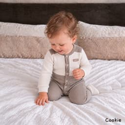 Bodysuit Cho Bé COOKIE, Sleepsuit Phối Nẹp Vải Wavy Cho Bé Từ 0 Đến 12 Tháng 2026 2