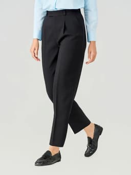 Quần Nữ Yody Dáng Baggy Essential Cạp Cao Mềm Tôn Dáng TRA WOTR26A022 1