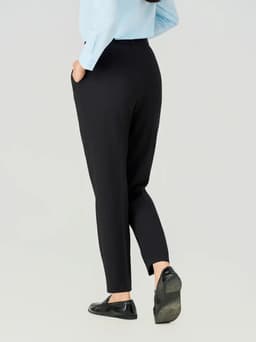 Quần Nữ Yody Dáng Baggy Essential Cạp Cao Mềm Tôn Dáng TRA WOTR26A022 2