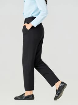 Quần Nữ Yody Dáng Baggy Essential Cạp Cao Mềm Tôn Dáng TRA WOTR26A022 3