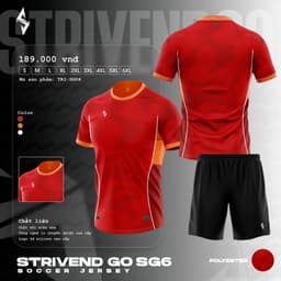 [STRIVEND GO SG06] Bộ Quần Áo Bóng Đá Nam Nữ Người Lớn Bigsize | Size S–6XL, 10–150KG | Thoáng Mát Co Giãn 9