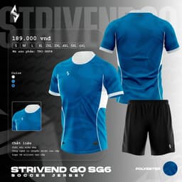 [STRIVEND GO SG06] Bộ Quần Áo Bóng Đá Nam Nữ Người Lớn Bigsize | Size S–6XL, 10–150KG | Thoáng Mát Co Giãn 8
