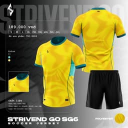 [STRIVEND GO SG06] Bộ Quần Áo Bóng Đá Nam Nữ Người Lớn Bigsize | Size S–6XL, 10–150KG | Thoáng Mát Co Giãn 7