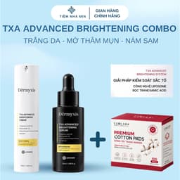 Combo Dưỡng Trắng Da Dermyxis TXA Advanced Brightening Serum + Cream 50ml Hỗ Trợ Giảm Thâm Mụn, Mờ Sạm Nám Hiệu Quả 1
