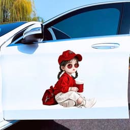 [Hỏa Tốc] Decal Dán Tường Hình Bé Gái Dễ Thương – Decal Tự Dính Chống Thấm Nước Trang Trí Phòng Ngủ Bé 1
