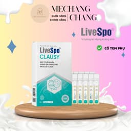 [T1/2028] Men Vi Sinh LiveSpo Clausy Bào Tử Lợi Khuẩn  Hộp 5 ống  x 5ml- Hỗ Trợ Tiêu Hóa, Giảm Đầy Hơi, Khó Tiêu 1