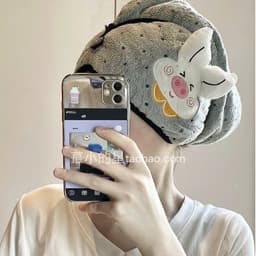 KHĂN QUẦN TÓC, KHĂN LAU ĐẦU KHÔ NHANH MẪU MỚI HÌNH LỢN ỈN SIÊU CUTE D2P2 5