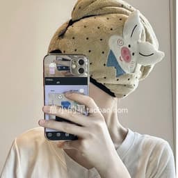 KHĂN QUẦN TÓC, KHĂN LAU ĐẦU KHÔ NHANH MẪU MỚI HÌNH LỢN ỈN SIÊU CUTE D2P2 6