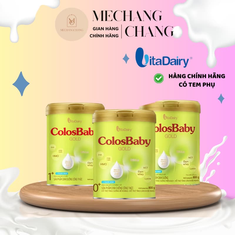 Sữa công thức Colosbaby Gold Thanh Nhạt đủ số 0Y, 1Y và 2Y cho bé
