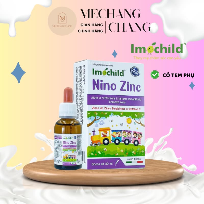[Date 6/2028] Imochild Nino ZinC - Bổ sung kẽm, tăng cường sức đề kháng