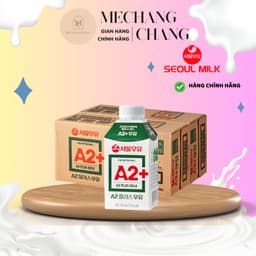 [Date 02.27][ Hàng nhập khẩu]  Sữa A2 Plus Milk Seoul Milk Hàn Quốc 170ml Thùng 18 Hộp 1