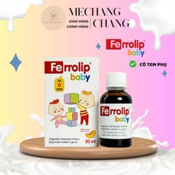 [T8/2028] Bổ Sung Sắt Hữu Cơ FERROLIP BABY dạng siro vị đào thơm dung tích 30ml 1