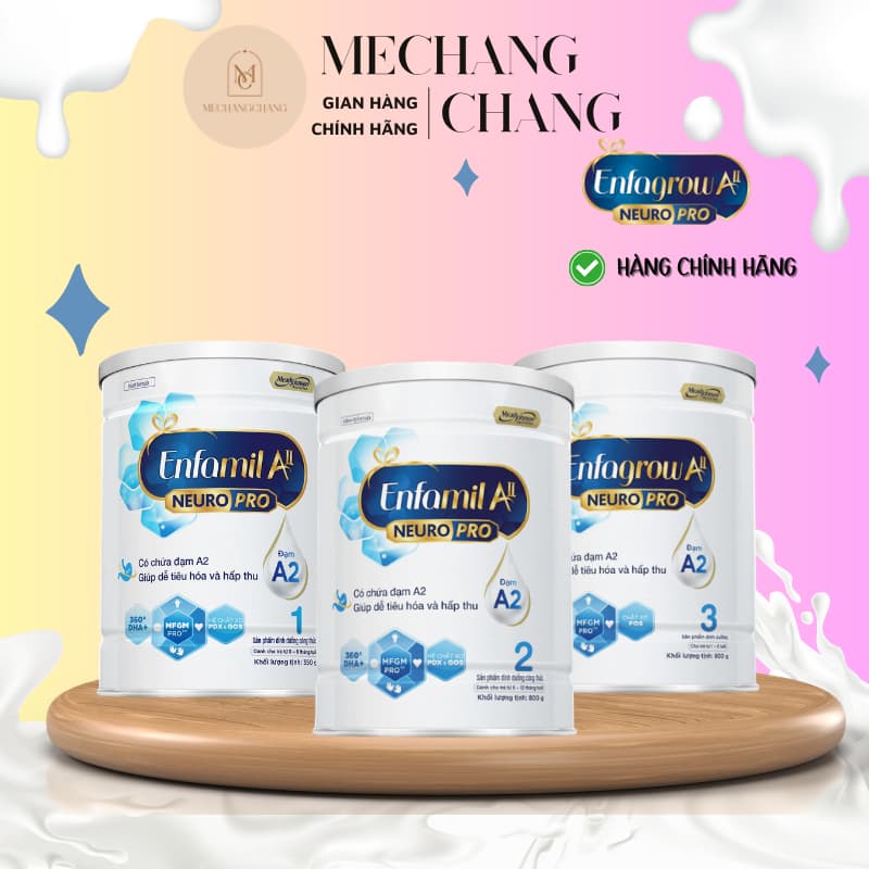 Sữa công thức Enfamil A2 Neuro Pro chính hãng đủ số cho bé