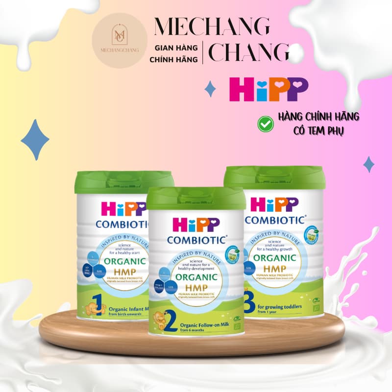 [ CHÍNH HÃNG] Sữa bột công thức Hipp Organic Combiotic 800gram hỗ trợ tiêu hoá cho bé