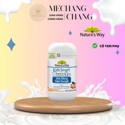 [ T5/2028] Viên Nhai Nature's Way Kids Smart DHA Burst 300mg Triple Strength Tăng Cường Phát Triển T 1