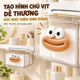 Hộp Đựng Tăm bông - Đựng bông tẩy trang gắn dưới gầm bàn kéo ra kéo vô dễ dàng tiện lợi home1511
 7