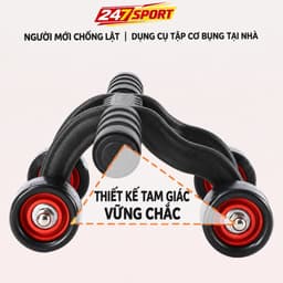 Con lăn tập cơ bụng gym yoga Con lăn tập cơ bụng 4 bánh tại nhà 3