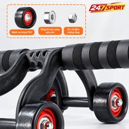 Con lăn tập cơ bụng gym yoga Con lăn tập cơ bụng 4 bánh tại nhà 5