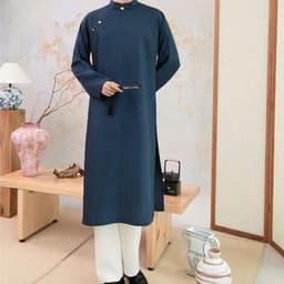 Áo Dài Nam Vân Phong 4 màu - chất liệu tafta đũi cao cấp - đứng dáng - nam tính - đủ size 5