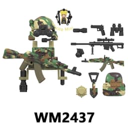 Mô Hình Nhân Vật Lính Đặc Nhiệm Quân Sự Đồ Chơi Kèm Bộ Trang Bị Toy Quà Tặng 8