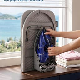 Cầu Là Để Bàn Gấp Gọn GKÖCH Germany HWIB.1335DF-13, 33x89cm Có Khay Để Bàn Là, Móc Treo Tiện Dụng 5
