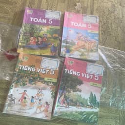 Combo vở SGK cũ Toán tiếng việt mĩ thuật âm nhạc ... lớp 5 kết nối tri thức 5