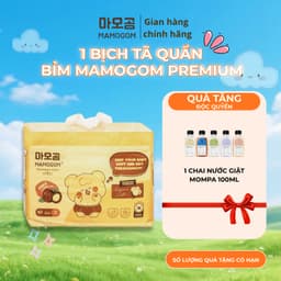 [MAMOGOM] Tã Bỉm Quần Premium Đủ Size 1 bịch mềm mại, thấm hút tốt cho bé đến 20kg 1