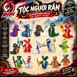 [IN LƯNG]Mô Hình Lắp Ghép Minifigures Các Tộc Rắn Ninjago-Minifigures Ninjago Seasson 1 1