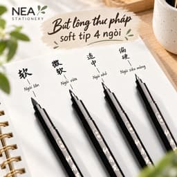 Bút thư pháp đầu mềm kiểu bút máy – luyện chữ, ký tên 2