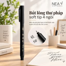 Bút thư pháp đầu mềm kiểu bút máy – luyện chữ, ký tên 5