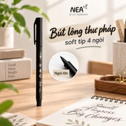Bút thư pháp đầu mềm kiểu bút máy – luyện chữ, ký tên 8