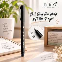 Bút thư pháp đầu mềm kiểu bút máy – luyện chữ, ký tên 6