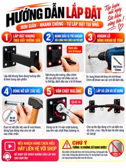 Xà  Gắn Tường Đa Năng P90X Kèm Ốc Vít Nở Có Móc Treo Ròng Rọc 5