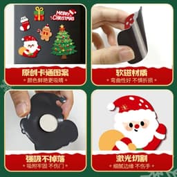 Đồ trang trí giang sinh sticker gắn tủ lạnh , máy giặt lò vi sóng Bằng Nam châm , Phụ kiện trang trí Noel Hotrend 2027 4