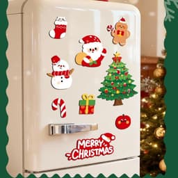 Đồ trang trí giang sinh sticker gắn tủ lạnh , máy giặt lò vi sóng Bằng Nam châm , Phụ kiện trang trí Noel Hotrend 2027 8