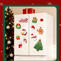 Đồ trang trí giang sinh sticker gắn tủ lạnh , máy giặt lò vi sóng Bằng Nam châm , Phụ kiện trang trí Noel Hotrend 2027 9