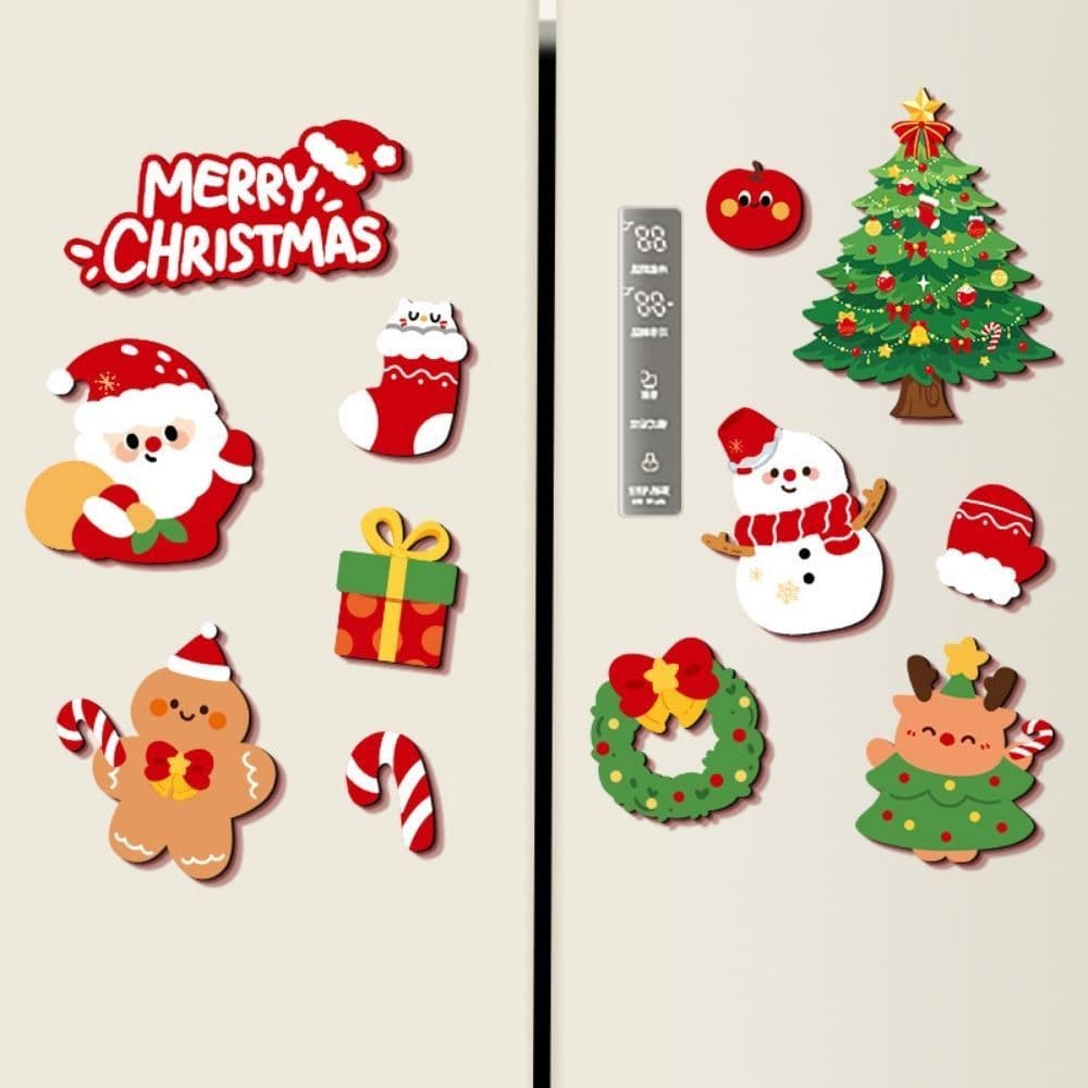 Đồ trang trí giang sinh sticker gắn tủ lạnh , máy giặt lò vi sóng Bằng Nam châm , Phụ kiện trang trí Noel Hotrend 2027