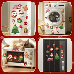 Đồ trang trí giang sinh sticker gắn tủ lạnh , máy giặt lò vi sóng Bằng Nam châm , Phụ kiện trang trí Noel Hotrend 2027 5